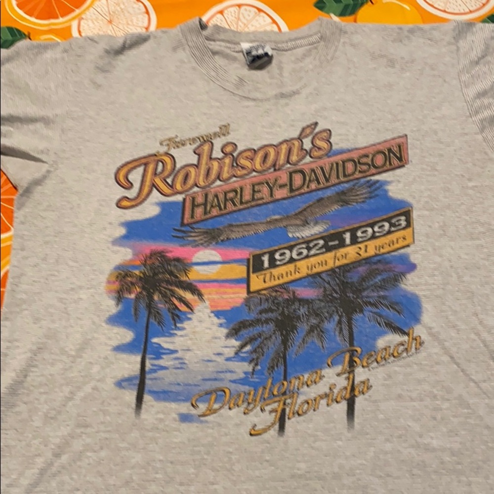 Vintage farewell Robinson Harley Davidson t-shirt